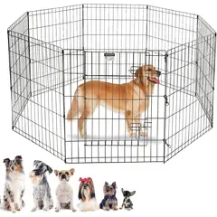KUANGYE - Corral Para Mascotas Diy Conejo Gatos Jaula De Perro 8pcs