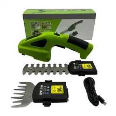 ATURE - Cortasetos Inalámbrico 2 En 1 - 2 Cuchillas, 7.2v Portátil