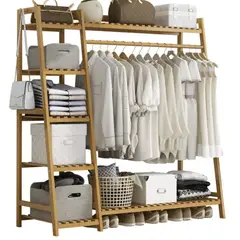 IDEEHOUSE - Perchero Colgador De Madera 110cm