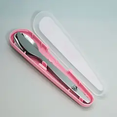 DISNEY - SET DE CUBIERTOS CUCHILLO TENEDOR Y CUCHARA CON ESTUCHE DE MINNIE SUMMER