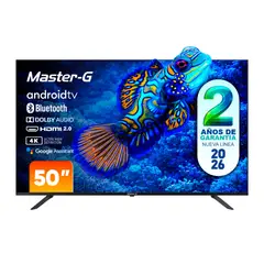 MASTER G - Smart TV Led 50" Android 4K Bluetooth MGAE50F Master-G