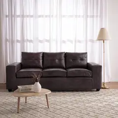 MUEBLES COTTONI - Sofá 3 cuerpos Lucca PU