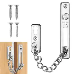 GENERICO - Cerradura Cadena Antirrobo Seguridad Para Puerta Ventanas Acero Inoxidable Para Hotel Hogar