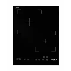 FDV - Encimera Vitrocerámica Black 2 Quemadores 35 cm