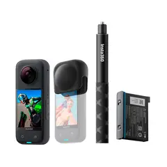 INSTA360 - Cámara de Acción X3 Starter Bundle