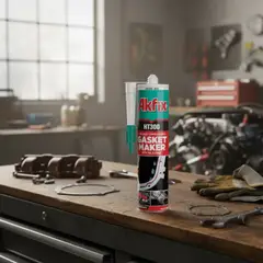 AKFIX - Silicona Alta Temperatura Negra 310 ml. HT300
