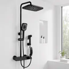 DOPA - Ducha Tipo Columna Visor Digital 4 Funciones Inox Y Bidet.