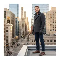 EKOL TACTICA MILITAR - Guantes De Cuero Con Ajuste De Botón Y Elástico Clásicos Elegantes Para Hombre Invierno
