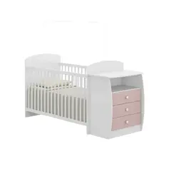 KIDSCOOL - Cuna Infantil Multifuncional Con Mudador Bambini