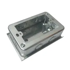 CROMPTON - Caja Chuqui Metalica Electrogalvanizada 125X82X37Mm
