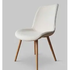 CORI CORI - Silla Aura Wood Tapizada en Lino