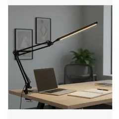 GENERICO - Lámpara De Escritorio Con Luz Led Y Brazo Flexible Giratoria 360
