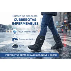 MOVI - ¡ESPECIAL INVIERNO Cubre botas- calzado agua, lluvia Impermeable con Suela Antideslizante. TALLA XL