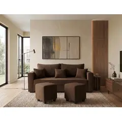 CONSTRUCSOFA - Sofa Aurelia 3 cuerpos 2 puff