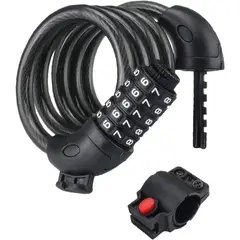 KUANGYE - Candado De Seguridad Con Clave Para Bicicleta