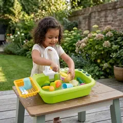 GENERICO - Set de Cocina Lavaplatos de Juguete con Circulación de Agua VERDE