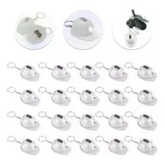 GENERICO - 10pcs Llavero Destapador De Botella + Linterna, Casco Blanco