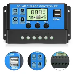 GENERICO - Regulador De Voltaje Digital 30a Pwm Para Sistema Fotovoltai