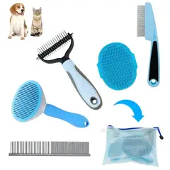 KUANGYE - 5 Kit Cepillo Deslanador De Pelo Para Perros Evita Los Nudos