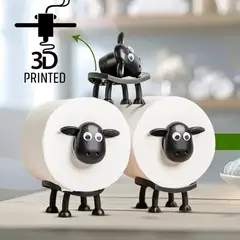 GENERICO - Soporte de Papel Higiénico con Forma de Oveja Negra