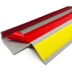 KUANGYE - Tira de borde de vinilo autoadhesiva antideslizante para escaleras (tipo Bullnose) de 5 m