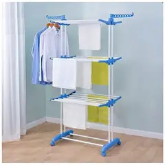 MOVI - Tendedero de Ropa Vertical Plegable con Ganchos para Perchas Gran Capacidad y Máxima Comodidad