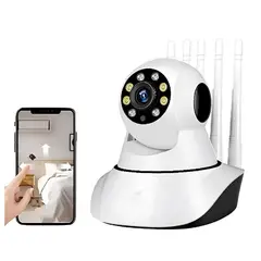 MOVI - Camara Seguridad IP Wifi HD Motorizado Visión Nocturna 360° 5 Antenas