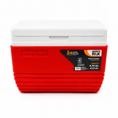 NORTH PAK - Cooler Nevera Portátil Eskimo 4.5 Litros Rojo NorthPak