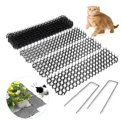 GENERICO - Pack 12 Alfombrilla para Repelentes de Mascotas Anti-cat Con Clavo
