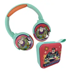 VAIS - Combo Audifonos Niños + Parlante Bluetooth Buzz Toy Story 5 Disney