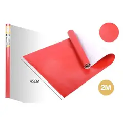GENERICO - PAPEL ADHESIVO DECOMURAL 2M X 45CM ROJO