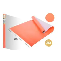 GENERICO - PAPEL ADHESIVO DECOMURAL 2M X 45CM NARANJA