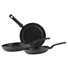 Fagor - Set 3 Sartenes Simply Aluminio Antiadherente 18, 22 y 26 cm