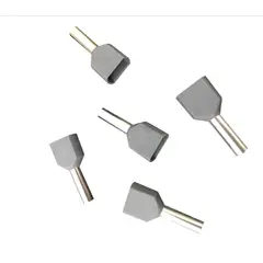 CROMPTON - Terminal Ferrule Doble 2 X 2,5Mm Gris -Bolsa X 100 Ud-