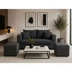 CONSTRUCSOFA - Sofa Aurelia 2c 2 puff