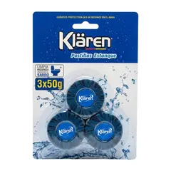 KLAREN - Pastillas Estanque Inodoro 3x50g