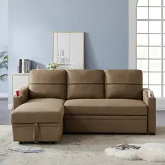 INTERMUEBLES - SECCIONAL CAMA BERGAMO MULTI-FUNCIONAL TELA