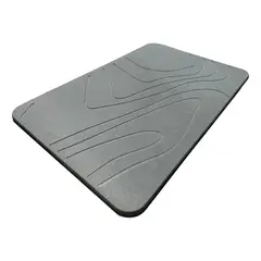 KUANGYE - Alfombra Baño Diatomita Ultra Absorbente Gris Oscuro