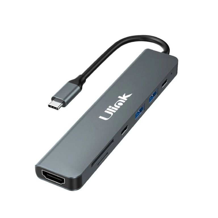 Adaptador Multifunción USB-C 7 en 1 HDMI 4K PD