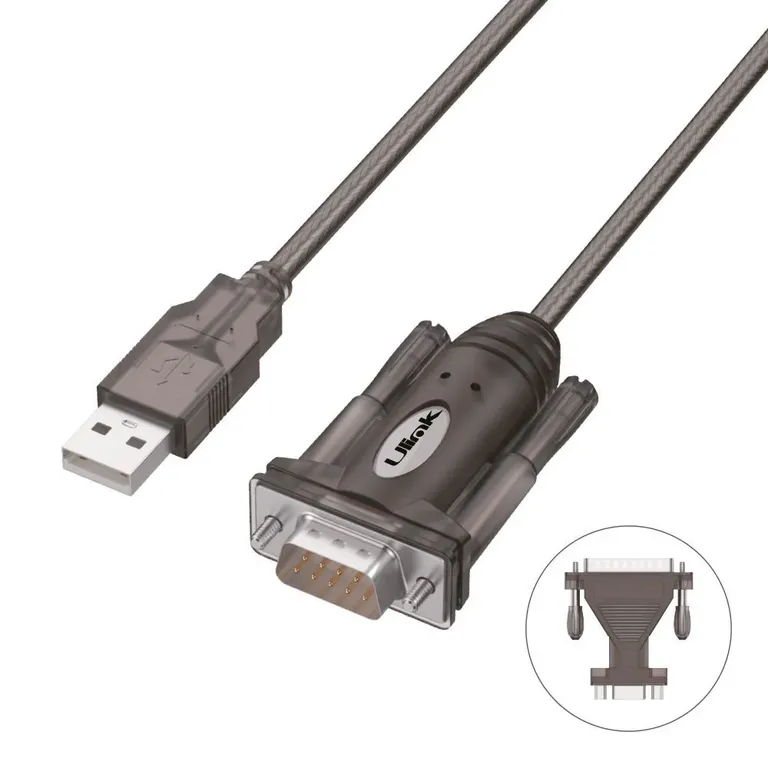 Adaptador USB a Serial DB9 + DB25 UL-Y105A