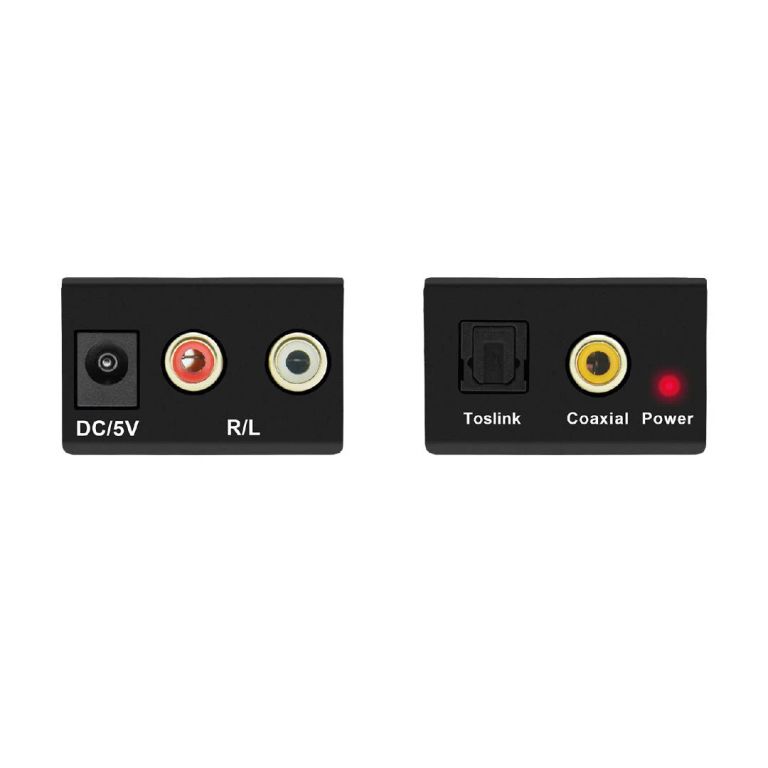 Adaptador Audio Óptico Toslink a Analógico RCA