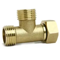 GENERICO - Conector Tipo T Macho Hembra Rosca 3 Vías 1/2 Pulgada