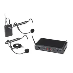 SAMSON - Micrófono Inalámbrico de Cintillo Doble UHF CR288