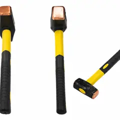 GENERICO - MACETA CABEZA COBRE 4LB EMPUÑADURA FIBRA VIDRIO LARGO 12IN
