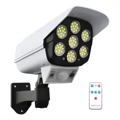 GENERICO - Cámara Seguridad Vigilancia Solar Falsa Sensor Movimiento