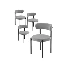 HABITA2 CHILE - Pack 4 Sillas Denver con Base Metalica