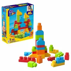 FISHER PRICE - Primeros bloques Mega Bloks Caja 40 piezas