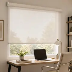 SPACE HOME - Cortina Roller Tipo Lino 150x190 cm Aura para Ventanas Medianas y Espacios Modernos