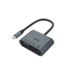 ULINK - Adaptador USB-C a HDMI + VGA aluminio UL-ADC420V