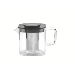 TRAMONTINA - Jarra para té de vidrio y acero inoxidable con infusor de 600 ml